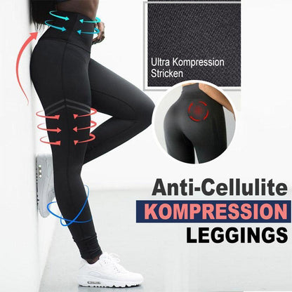 Damen Anti Cellulite Kompression Leggings