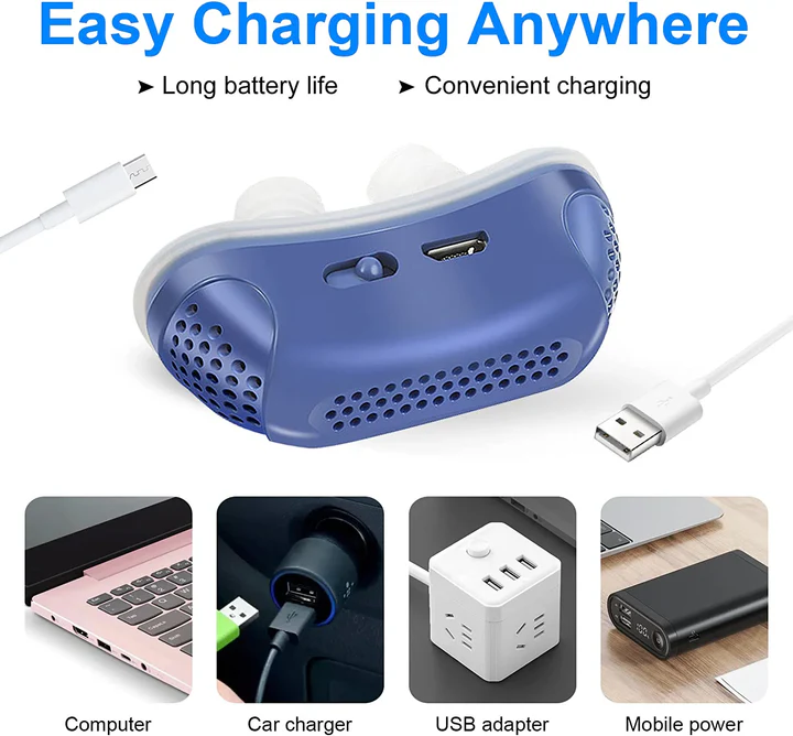 Micro CPAP Schlafapnoe-Maschine für Reisen & Anti-Schnarchen - CPAP-Alternative