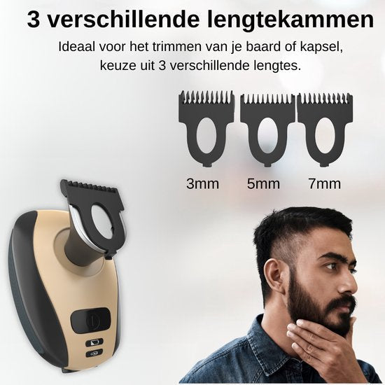 5-in-1 Rasierer – Glatte & reizfreie Rasur mit Trimmer, Bürste & Aufsätzen | Für empfindliche Haut & alle Haarzonen