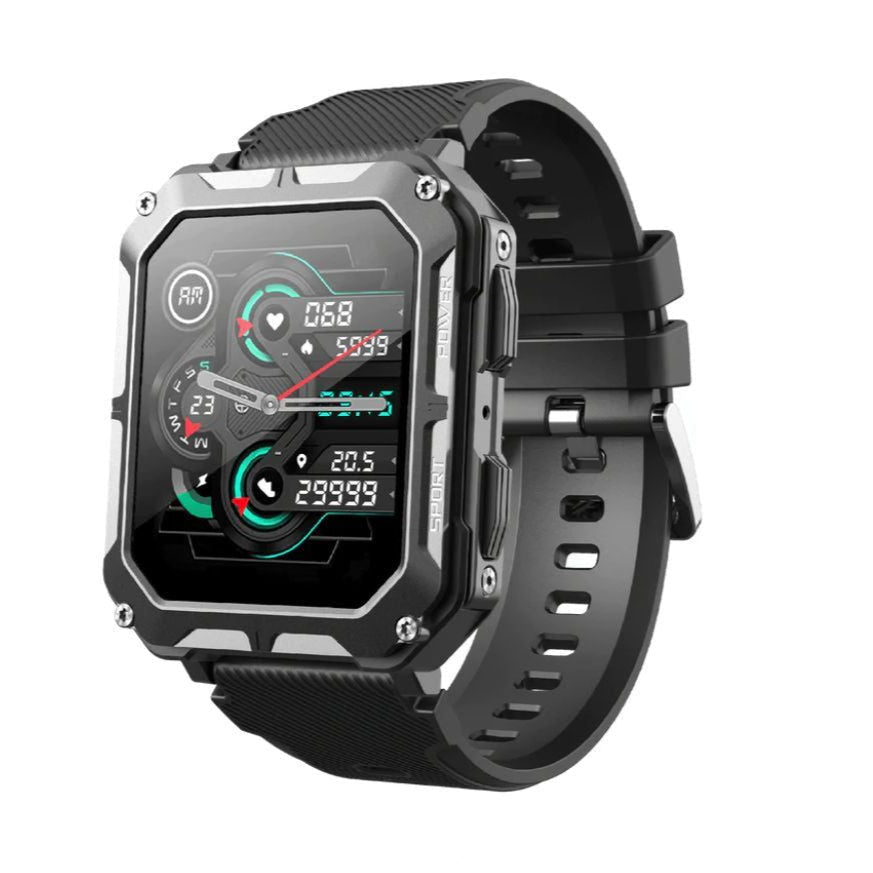 AirForce Health K52 - die unzerstörbare Militär-Smartwatch mit Echtzeit Herzfrequenzmesser, Blutdruck-/Sauerstoff-Tracker