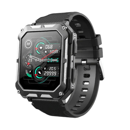 AirForce Health K52 - die unzerstörbare Militär-Smartwatch mit Echtzeit Herzfrequenzmesser, Blutdruck-/Sauerstoff-Tracker