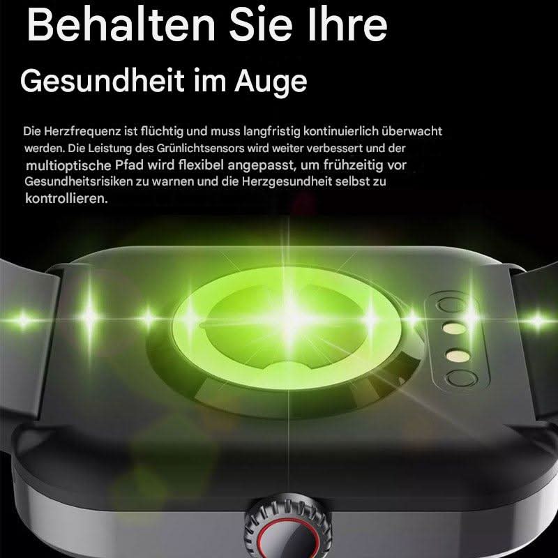 GLUCOWATCH – Gesundheitsuhr – Schmerzfreie Blutzucker-Messung & Vitalfunktionen in Echtzeit
