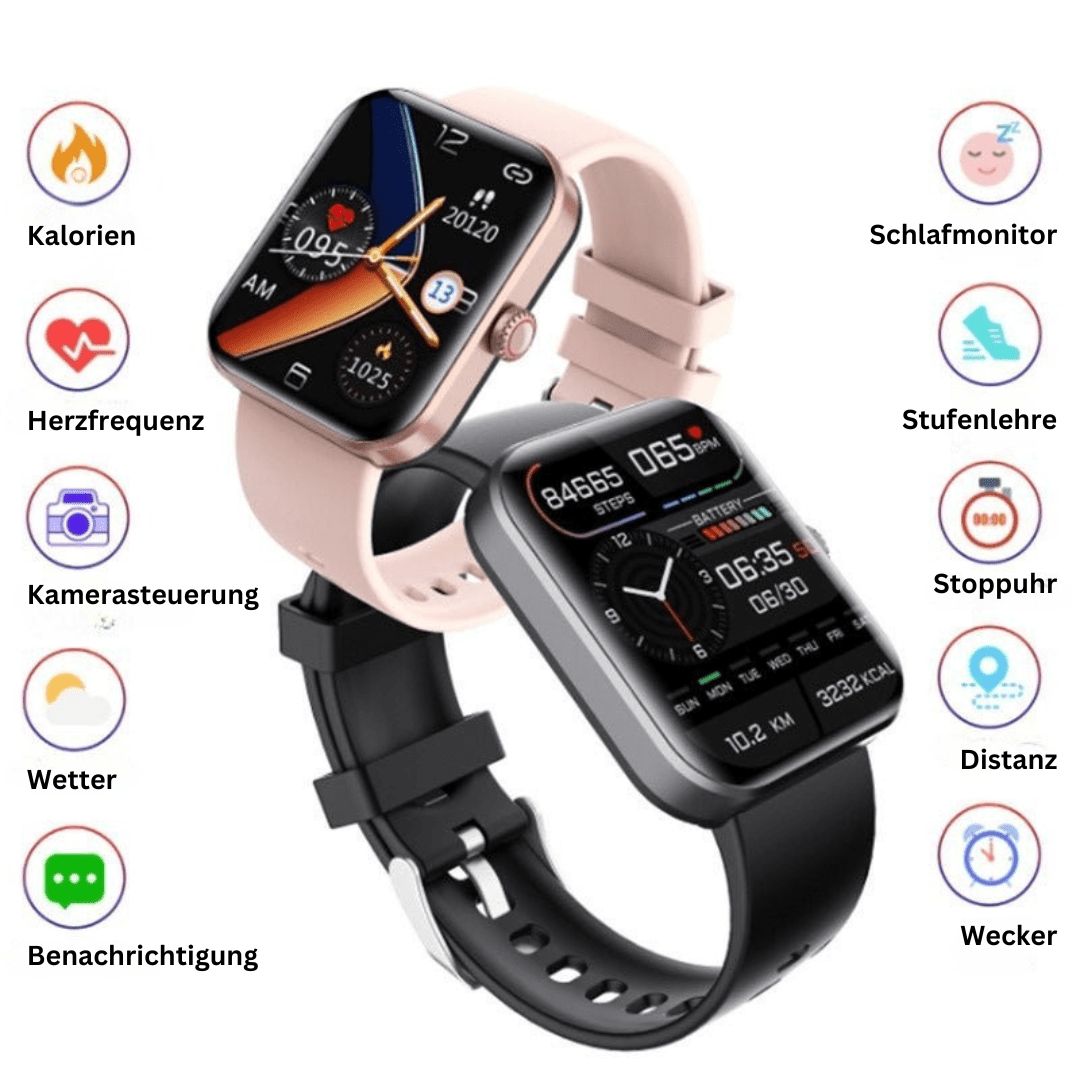 GLUCOWATCH – Gesundheitsuhr – Schmerzfreie Blutzucker-Messung & Vitalfunktionen in Echtzeit