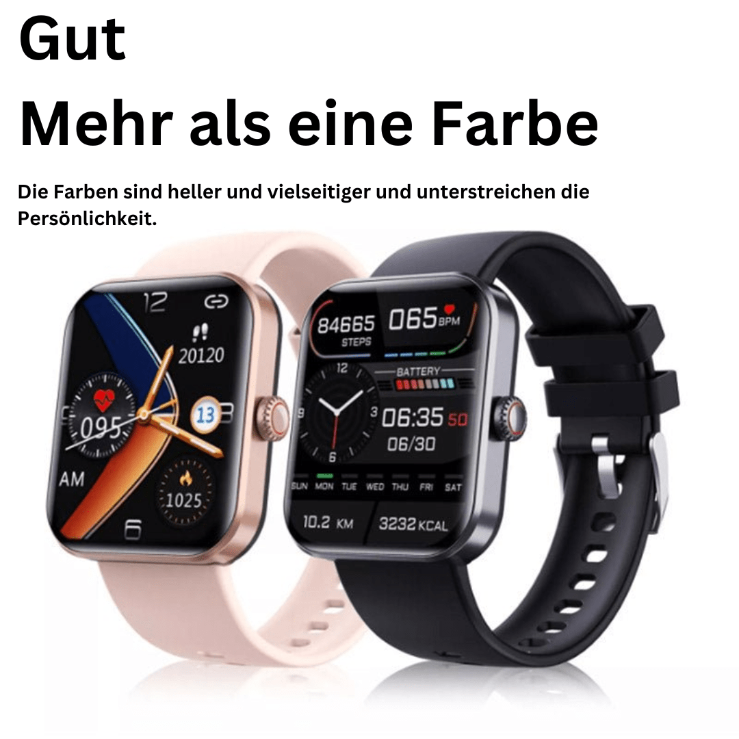 GLUCOWATCH – Gesundheitsuhr – Schmerzfreie Blutzucker-Messung & Vitalfunktionen in Echtzeit