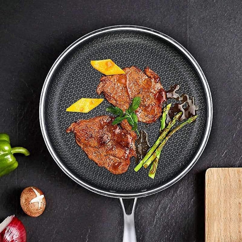 KitchenPro | Antihaft Edelstahl Bratpfanne