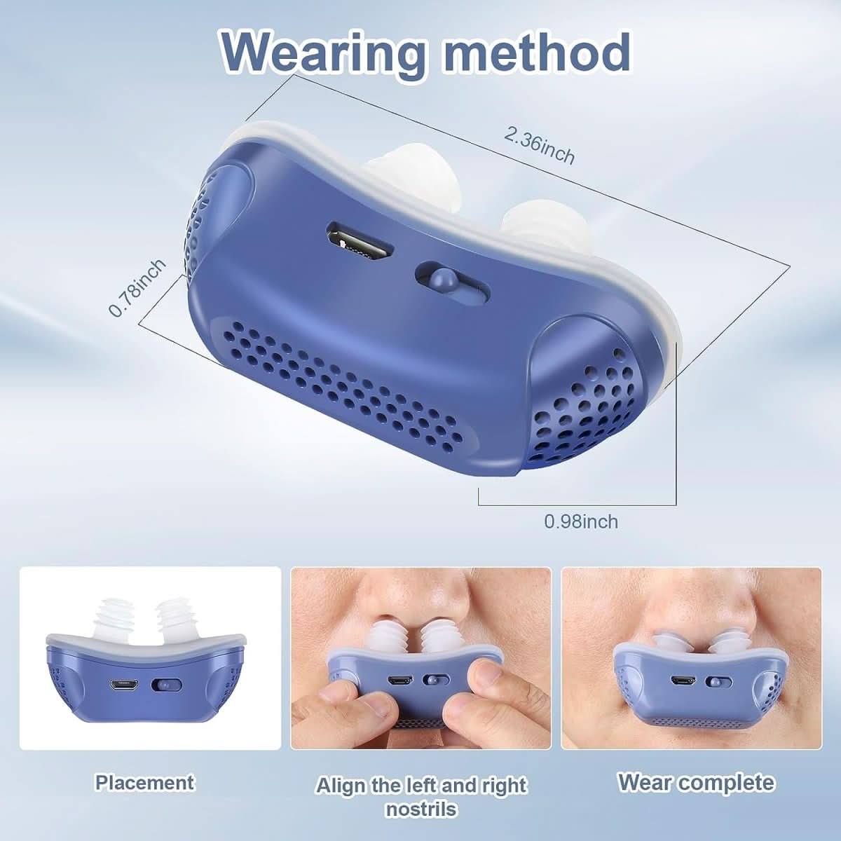 MICROBREATH – Anti-Schnarch CPAP-Gerät ohne Maske für ruhigen Schlaf & freie Atmung