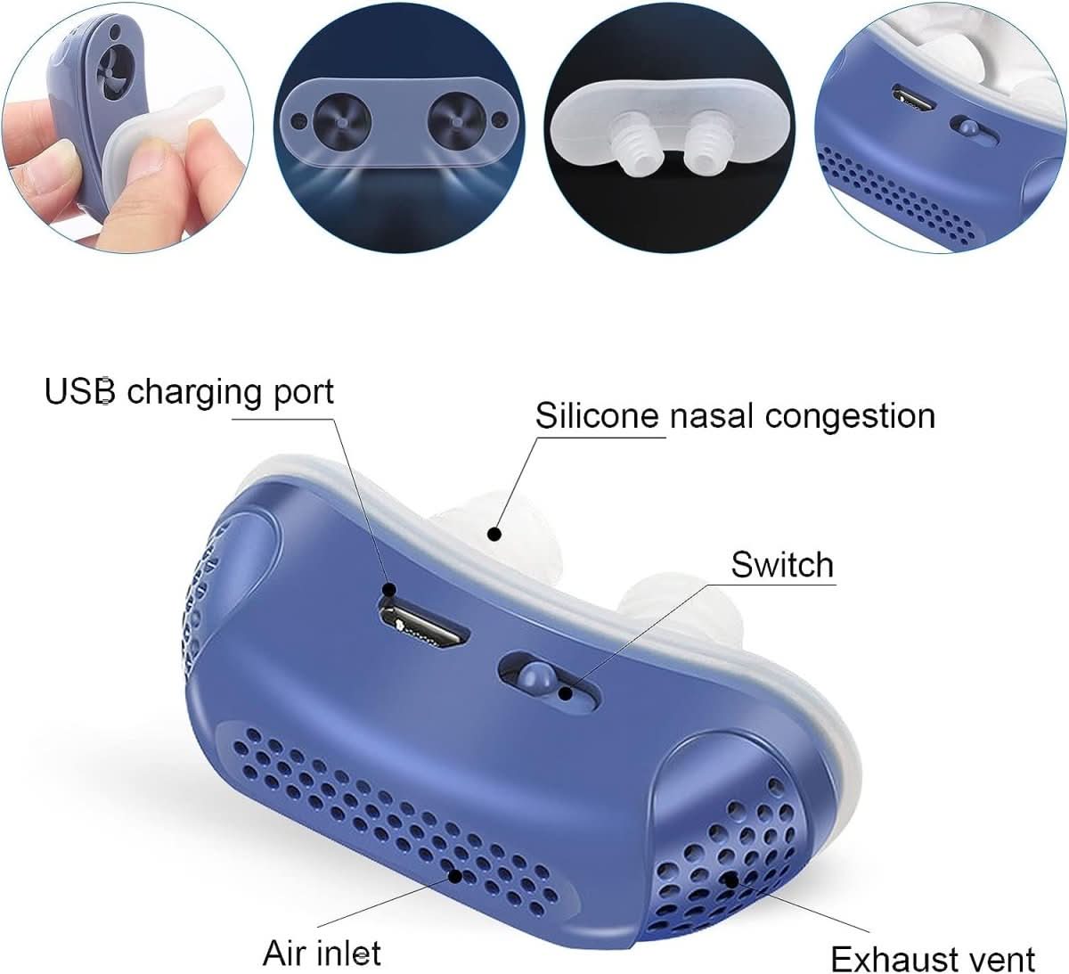 MICROBREATH – Anti-Schnarch CPAP-Gerät ohne Maske für ruhigen Schlaf & freie Atmung