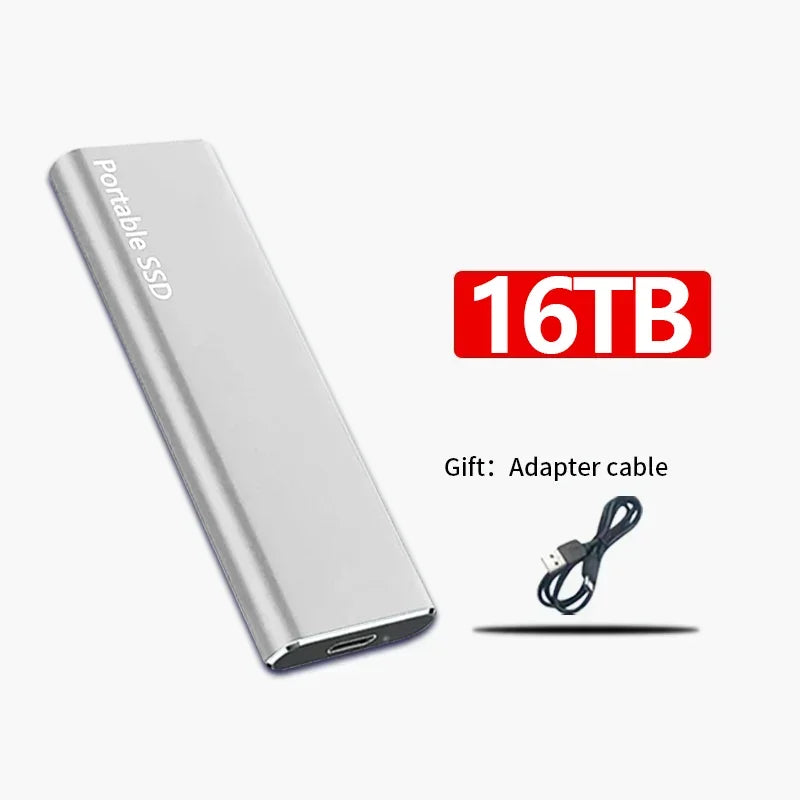 Schnelle externe SSD-Festplatte - modern und kompakt - 16TB/4TB/1TB