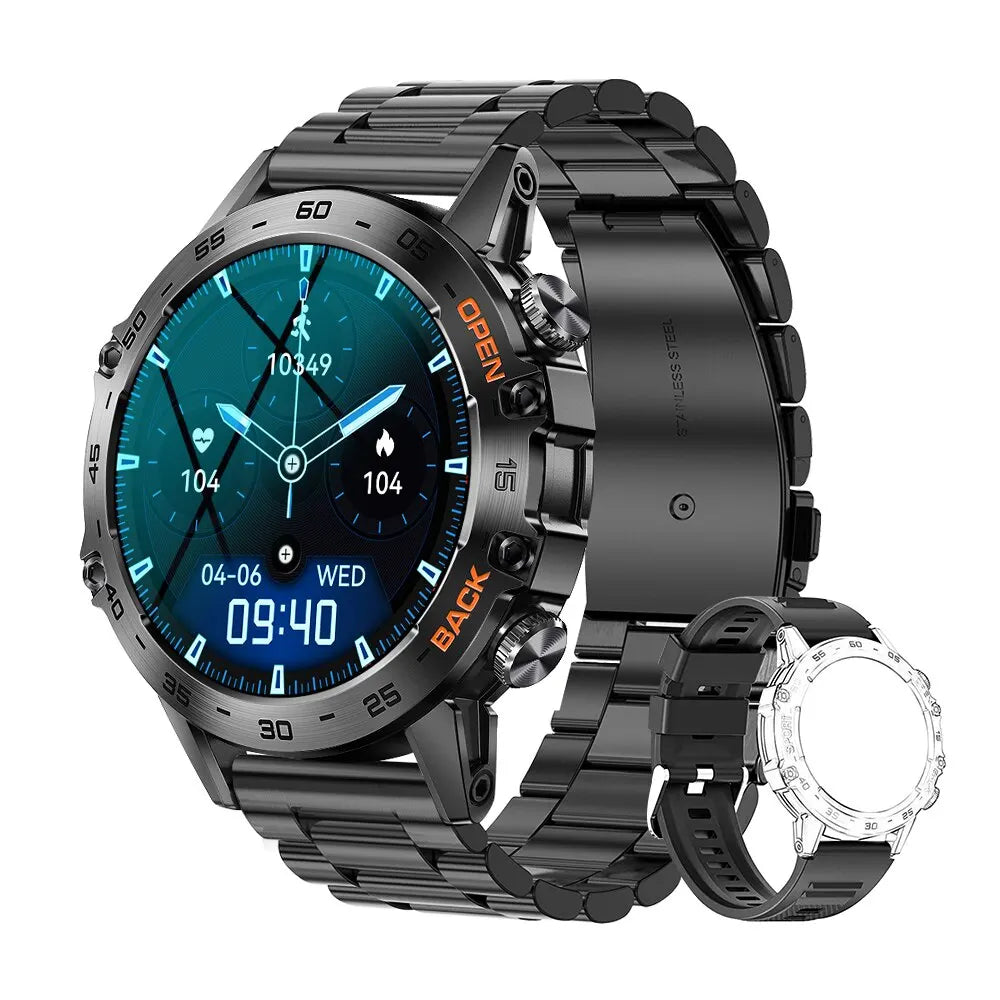 Smartwatch mit 1,4" Farb-Touchscreen, Bluetooth 5.0 & SpO2-Sensor