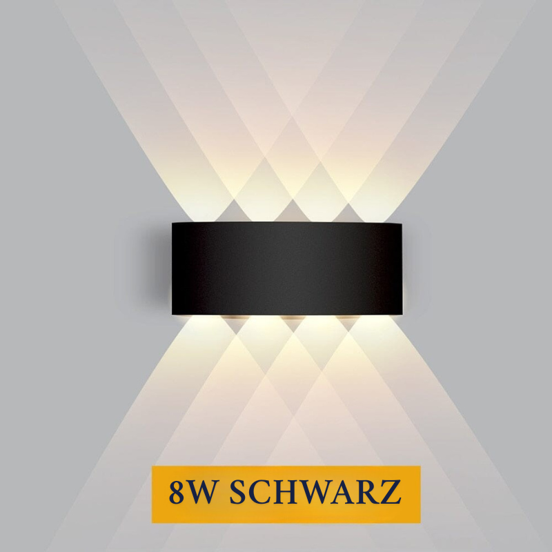 Wasserdichte LED-Außenwandleuchte – Elegante & energieeffiziente Außenbeleuchtung aus Aluminium