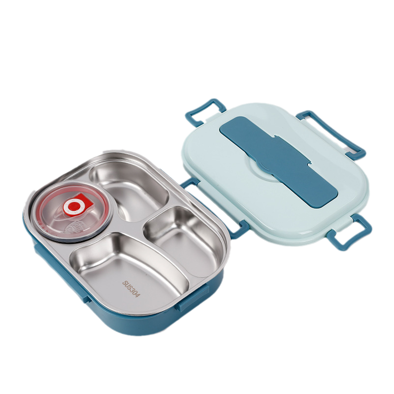 Thermo-Lunchbox aus Edelstahl | Langlebig & Elegant – 3/4 Fächer