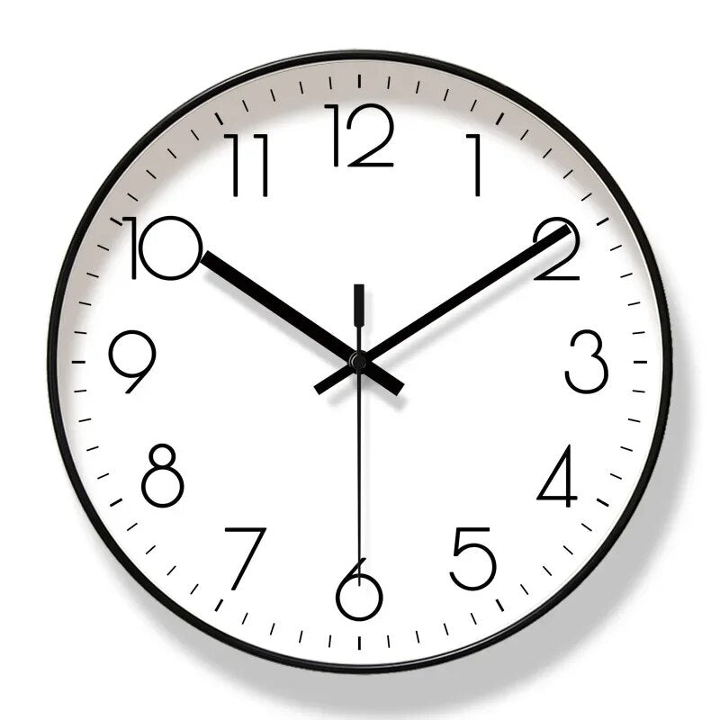 ScandiClock – Schwarze Wanduhr im Nordischen Stil – Präzise & Stilvoll für jedes Zuhause