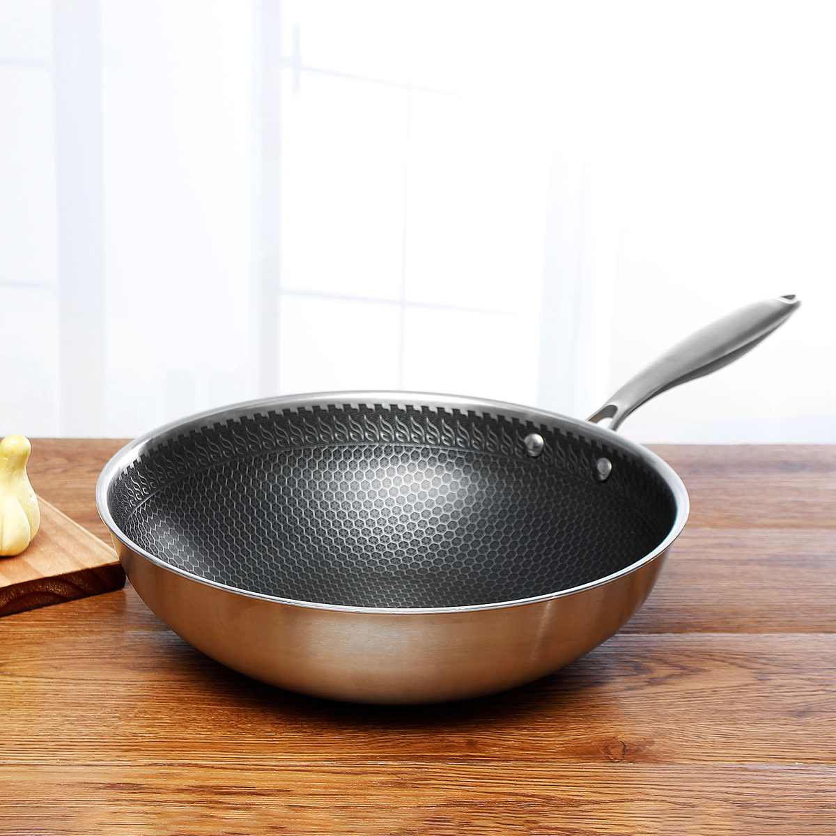 KitchenPro | Antihaft Edelstahl Bratpfanne