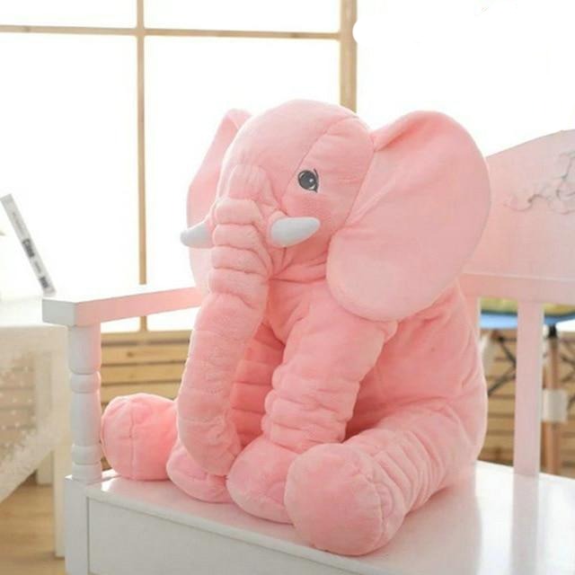 Plüschkissen mit Elefantenbaby
