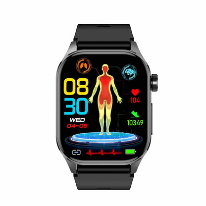 Smartwatch für Gesundheit & Fitness – EKG, Blutdruck, Herzfrequenzmessung – iOS & Android kompatibel